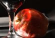 Red wine and red apple