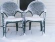 Snow Covered Patio Chairs
