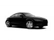 isolated black car front view