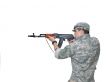 Soldier with AK-74S
