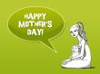 Mother with baby card