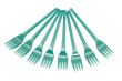 green plastic fork