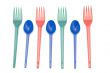 plastic fork and spoon