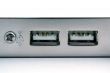 two port of the usb close up. isolated