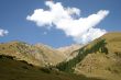 Mountains. The sky. Clouds.
