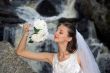 Bride at Waterfall