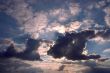 The sky and clouds.