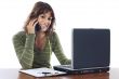 Girl whit computer