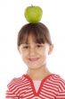 girl with apple