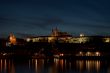 Prague castle at night