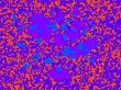 Purple blue and orange