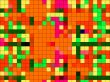 Space invaders close up