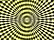yellow black and white radiant target