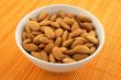 Fresh almonds in a bowl