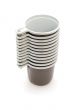 coffee brown cup on white