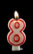 Burning Eight Candle