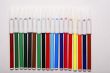 Set of color felt-tip pens.