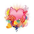 Love heart / valentine`s or wedding / vector