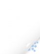 Bended paper with snowflakes