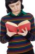 attractive girl reading