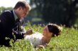 Bride and Groom being romantic