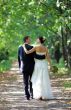 Bride and Groom Walking into Distance