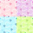 seamless heart pattern for backgrounds / vector