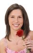 Woman with a rose