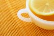 Teatime. Cup of tea with lemon
