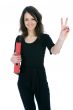 Business woman with folder