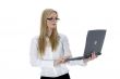business woman and laptop