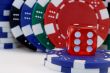 Dice and poker chips, splended