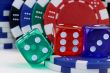 Dice and poker chips, splended