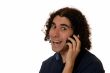 Young man on mobile phone