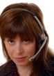 Cute telephonist
