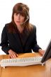 Cute telephonist