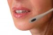Beautiful hotline operator