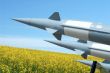 Field, the sky and rockets