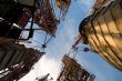 Old elevating cranes