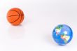 Basketball ball and the globe