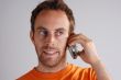 young man on mobile phone