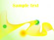 Yellow abstract wave