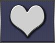 Metal Heart on Chain Link Background