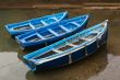 Blue Fishing Boats