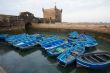 Blue Fishing Boats