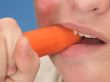 men eat carrot .