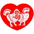 Valentine bird