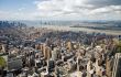 An aerial view of midtown Manhattan New York