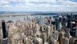 An aerial view of midtown Manhattan New York