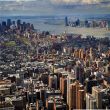 An aerial view of midtown Manhattan New York